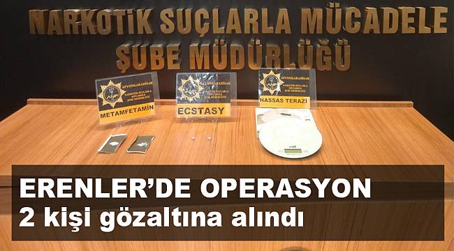 Uyuşturucu operasyonunda 2 kişi gözaltına alındı