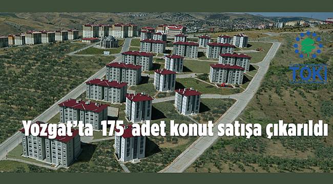 175 adet konut satılıyor