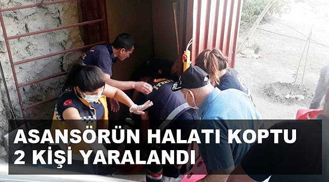 Afyonkarahisar'da asansörün halatı koptu: 2 yaralı