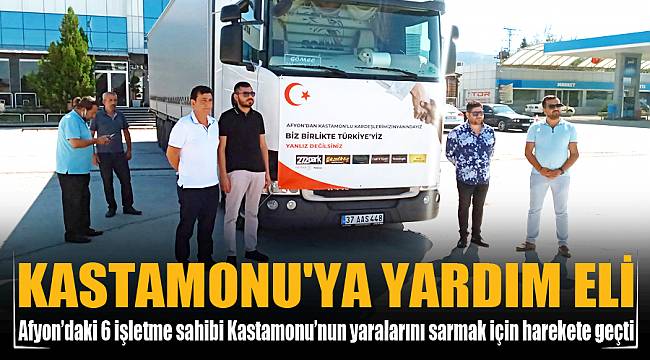 Afyonkarahisar'dan Kastamonu'ya yardım eli
