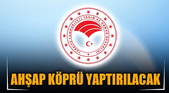 AHŞAP KÖPRÜ YAPTIRILACAK