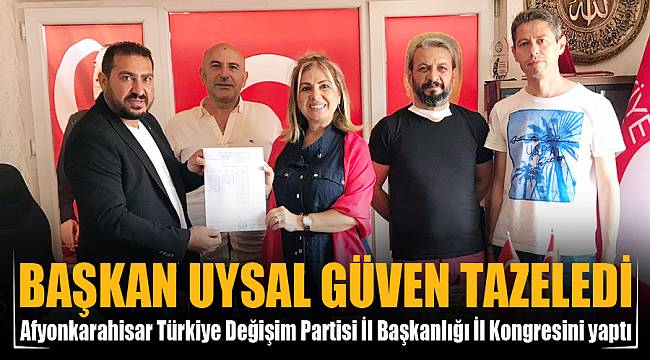 BAŞKAN UYSAL GÜVEN TAZELEDİ