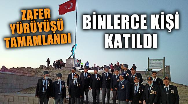Binlerce kişinin katıldığı Zafer Yürüyüşü tamamlandı