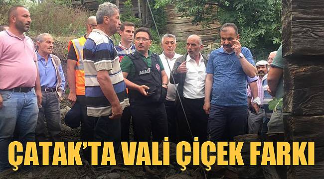 ÇATAK’TA VALİ ÇİÇEK FARKI
