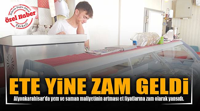 ETE YİNE ZAM GELDİ
