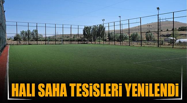 HALI SAHA TESİSLERİ YENİLENDİ