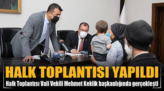HALK TOPLANTISI YAPILDI