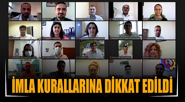 İMLA KURALLARINA DİKKAT EDİLDİ