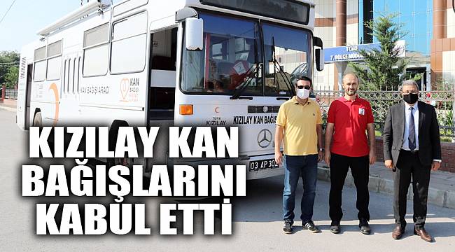 Kızılay kan bağışlarını kabul etti