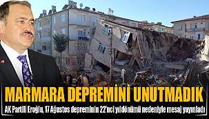 “Marmara depremini unutmadık”
