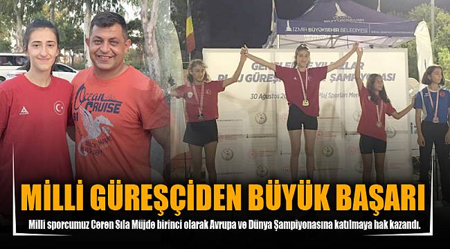 MİLLİ GÜREŞÇİDEN BÜYÜK BAŞARI