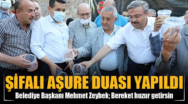 ŞİFALI AŞURE'NİN DUASI YAPILDI