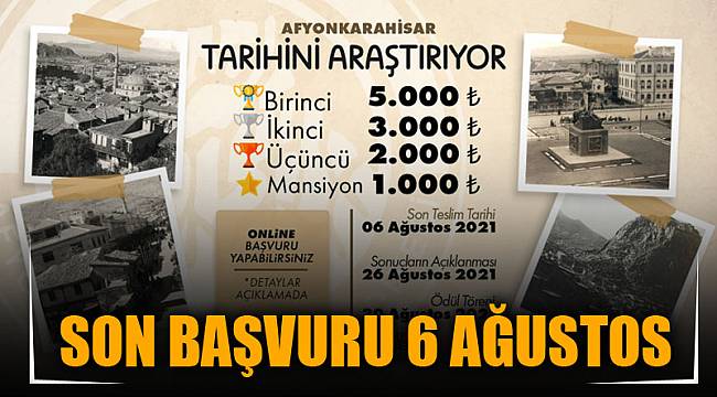 SON BAŞVURU 6 AĞUSTOS