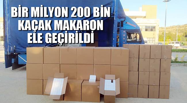Tam bir milyon 200 bin kaçak makaron ele geçirildi