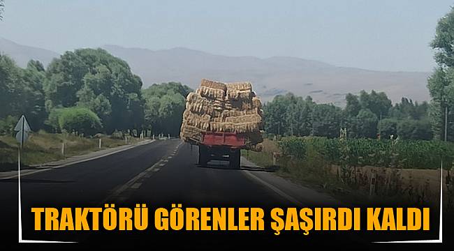 TRAKTÖRÜ GÖRENLER ŞAŞIRDI KALDI