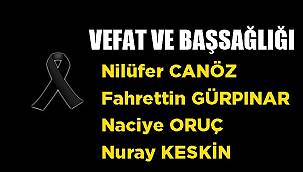 VEFAT & BAŞSAĞLIĞI