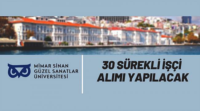 30 sürekli işçi alım ilanı