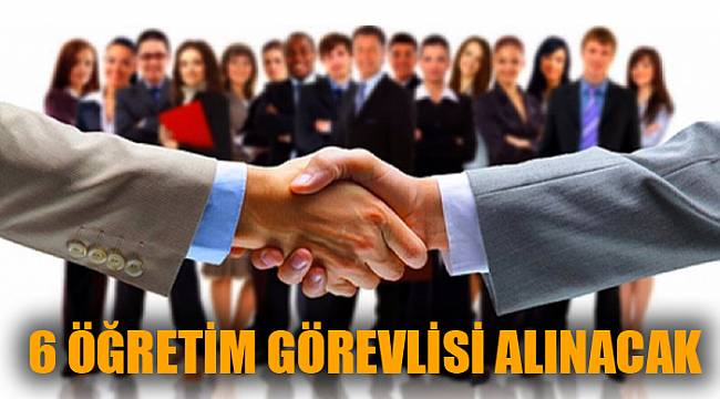 6 öğretim üyesi alınacak
