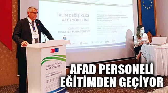 AFAD personeli eğitimden geçiyor