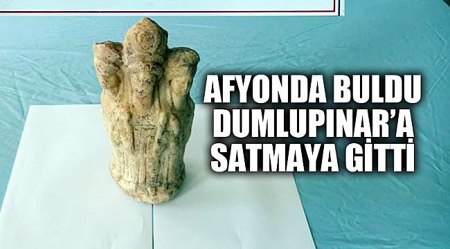 Afyonda buldu Dumlupınar’a satmaya giderken yakalandı