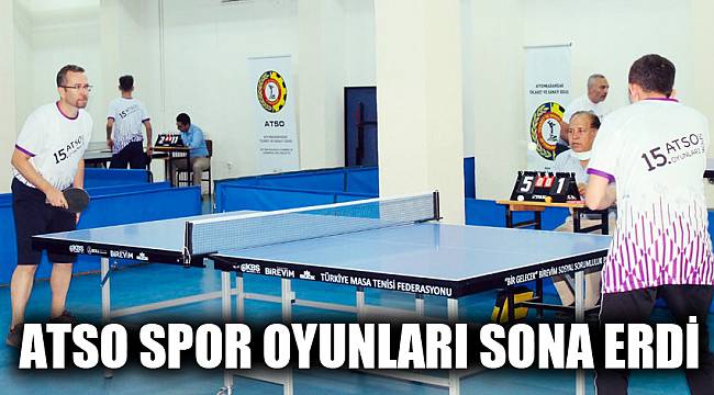 ATSO SPOR OYUNLARI SONA ERDİ