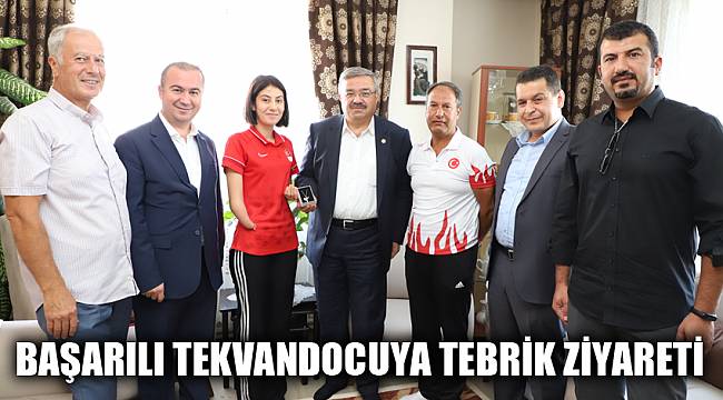 BAŞARILI TEKVANDOCUYA TEBRİK ZİYARETİ