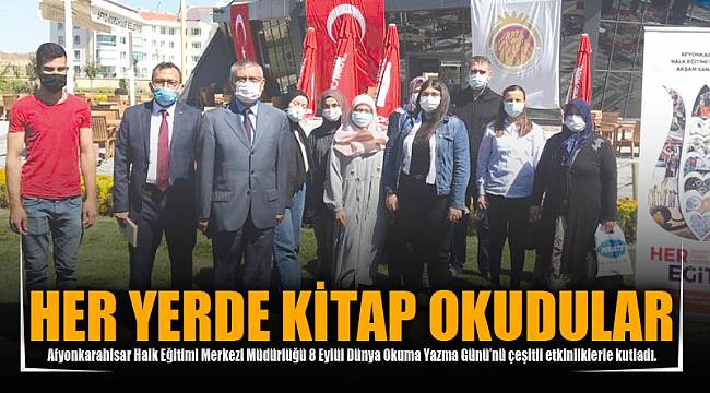 HER YERDE KİTAP OKUDULAR