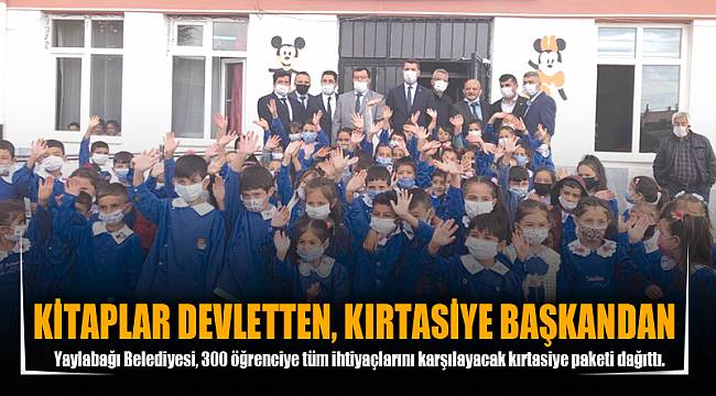 KİTAPLAR DEVLETTEN, KIRTASİYE BAŞKANDAN