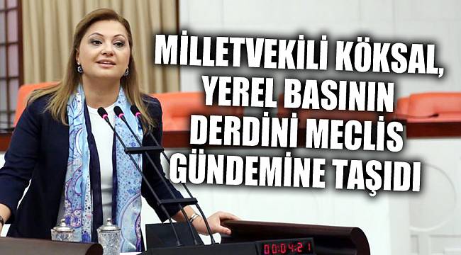 Köksal, yerel basının derdini Meclis gündemine taşıdı