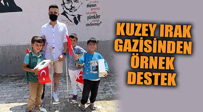 KUZEY IRAK GAZİSİNDEN ÖRNEK DESTEK