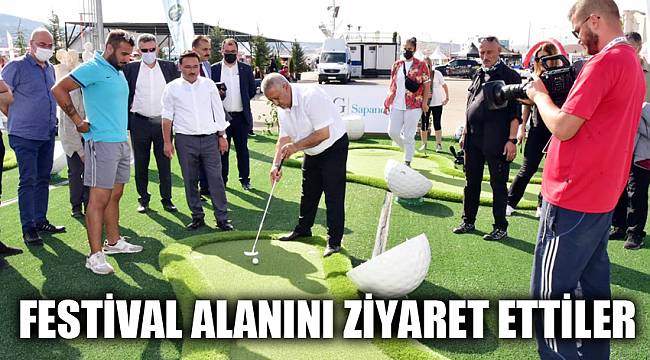 PROTOKOL FESTİVAL ALANINI ZİYARET ETTİ