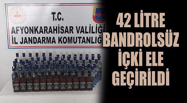 Ruhsatsız tabanca için durduruldu 42 litre bandrolsüz içkiyle yakalandı