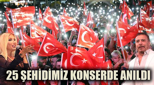 ŞEHİTLERİMİZ KONSERDE ANILDI