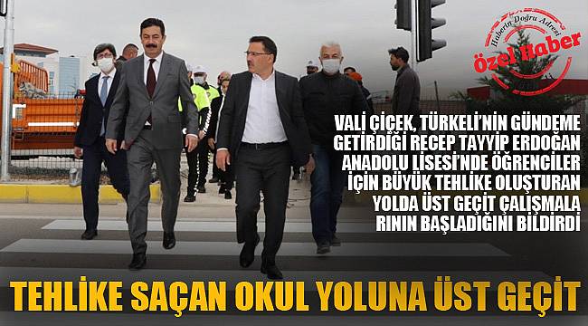 TEHLİKE SAÇAN OKUL YOLUNA ÜST GEÇİT