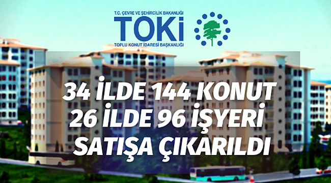 TOKİ'den konut ve iş yeri satışı