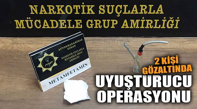 Uyuşturucu operasyonunda 2 kişi gözaltına alındı