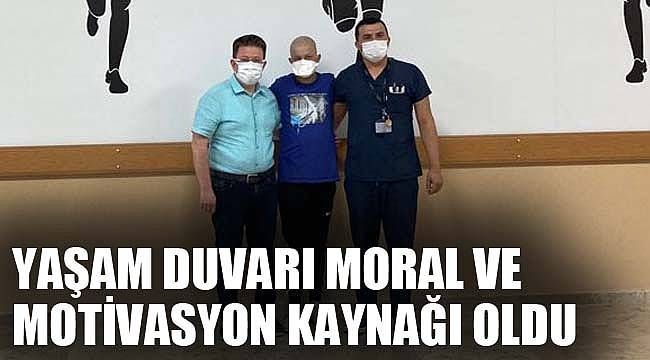 Yaşam duvarı moral ve motivasyon kaynağı oldu