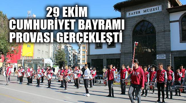 29 EKİM CUMHURİYET BAYRAMI PROVASI GERÇEKLEŞTİ