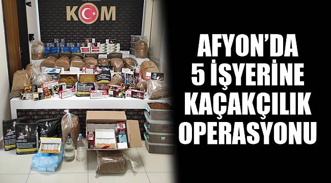 Afyonkarahisar'da 23 bin 350 makaron ele geçirildi