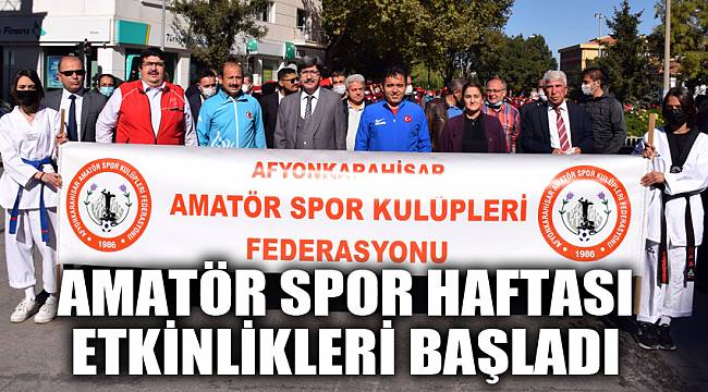Amatör spor haftası etkinlikleri başladı