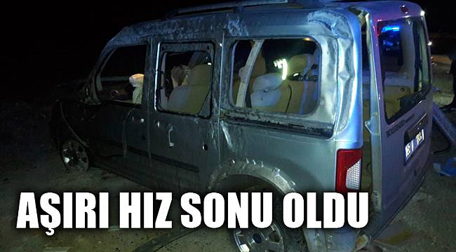 Aşırı hız sonu oldu