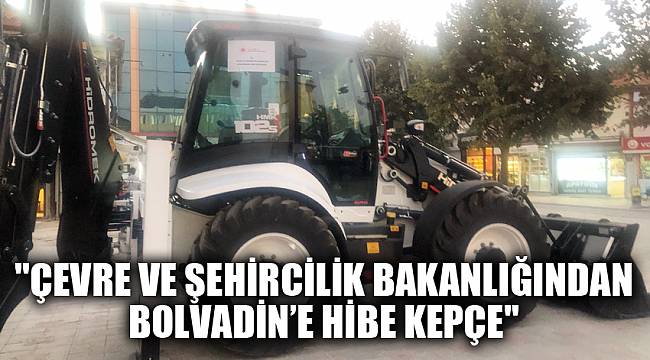 "Çevre ve Şehircilik Bakanlığından Bolvadin’e Hibe Kepçe"