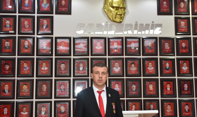 GAZİLİK MADALYASINI ŞEREFLE TAŞIYOR