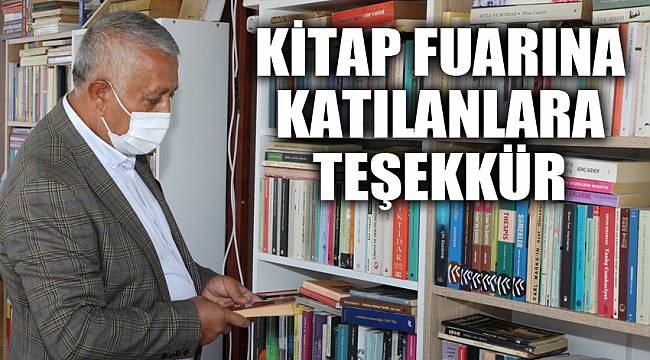 KİTAP FUARINA KATILANLARA TEŞEKKÜR