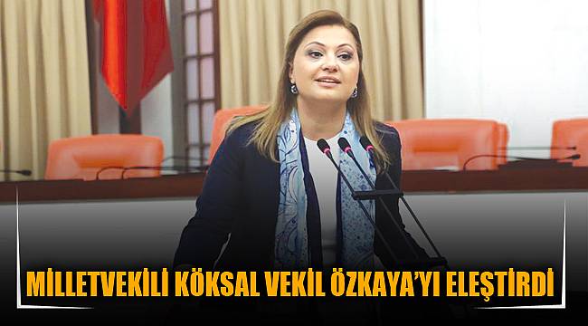 MİLLETVEKİLİ KÖKSAL VEKİL ÖZKAYA’YI ELEŞTİRDİ 