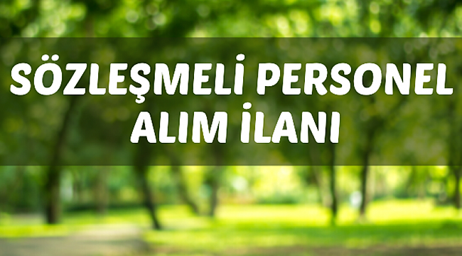 Orman Genel Müdürlüğünden personel alımı