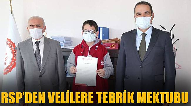 RSP’DEN VELİLERE TEBRİK MEKTUBU