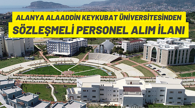 Sözleşmeli personel alımı yapılacak