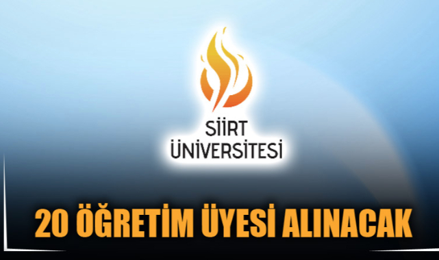 20 ÖĞRETİM ÜYESİ ALINACAK