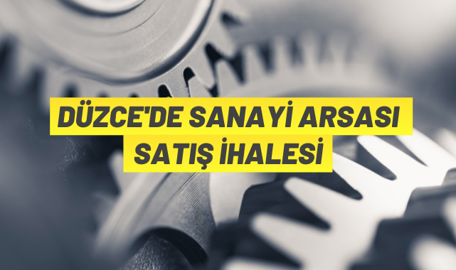 Düzce'de sanayi arsaları satılacak